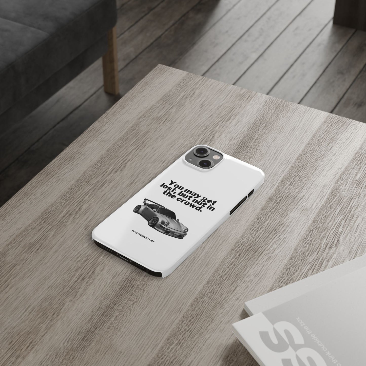 Lost In The Crowd iPhone Case - White