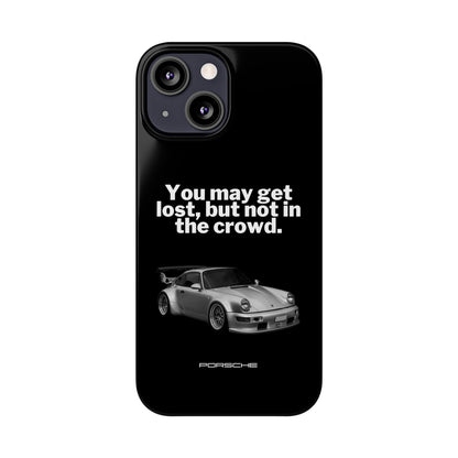 Lost In The Crowd iPhone Case - Black