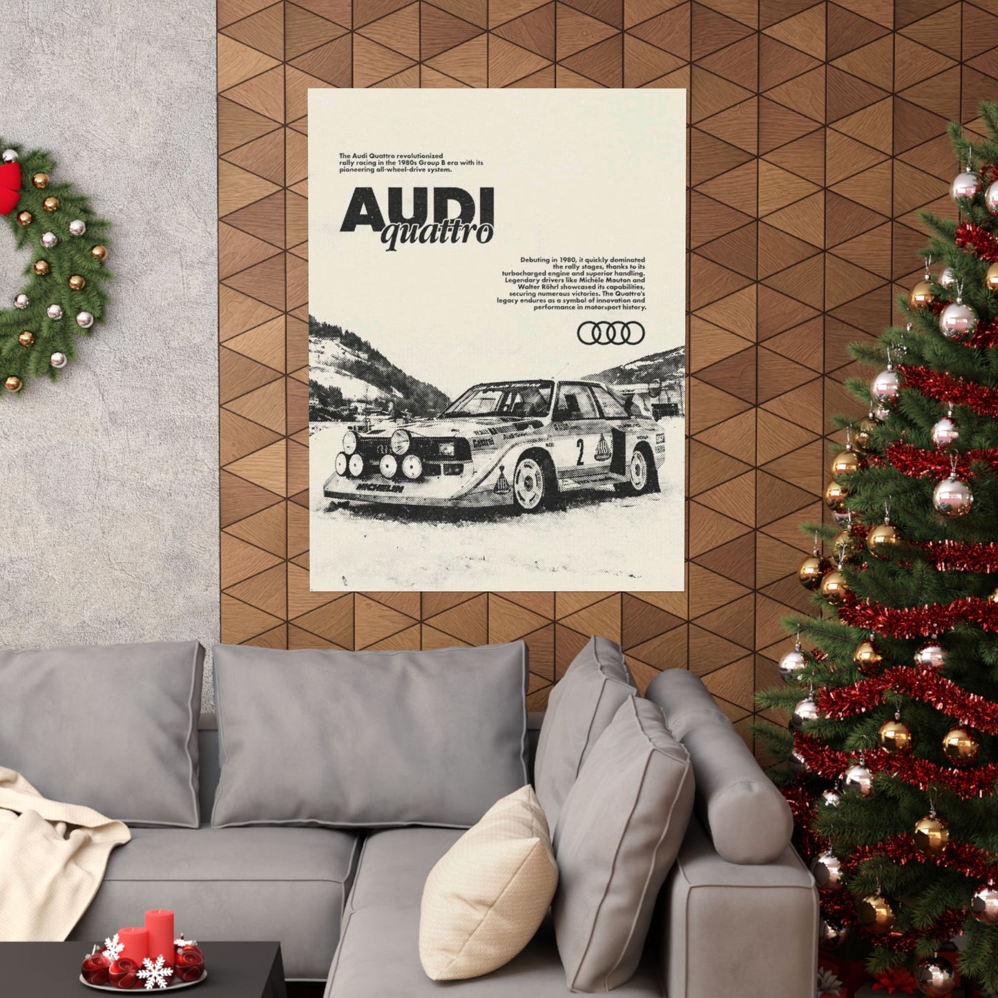 Audi S1 Vintage Rally Poster