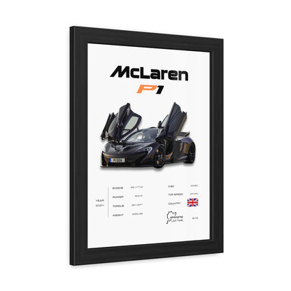 McLaren P1 Framed Poster