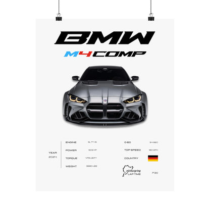 BMW M4 Competition Poster