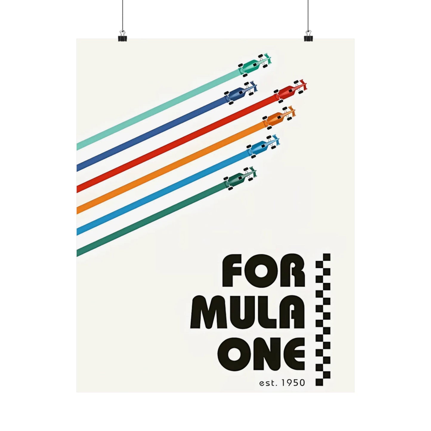 Vintage F1 Graphic Poster