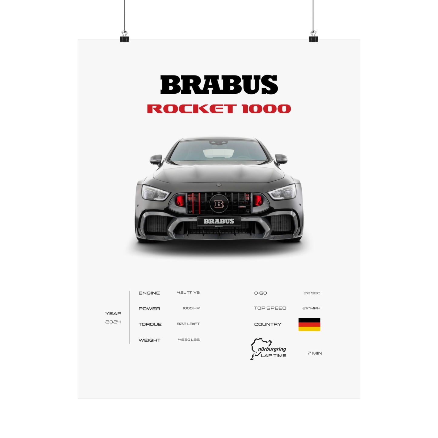 Brabus Rocket 1000 Poster
