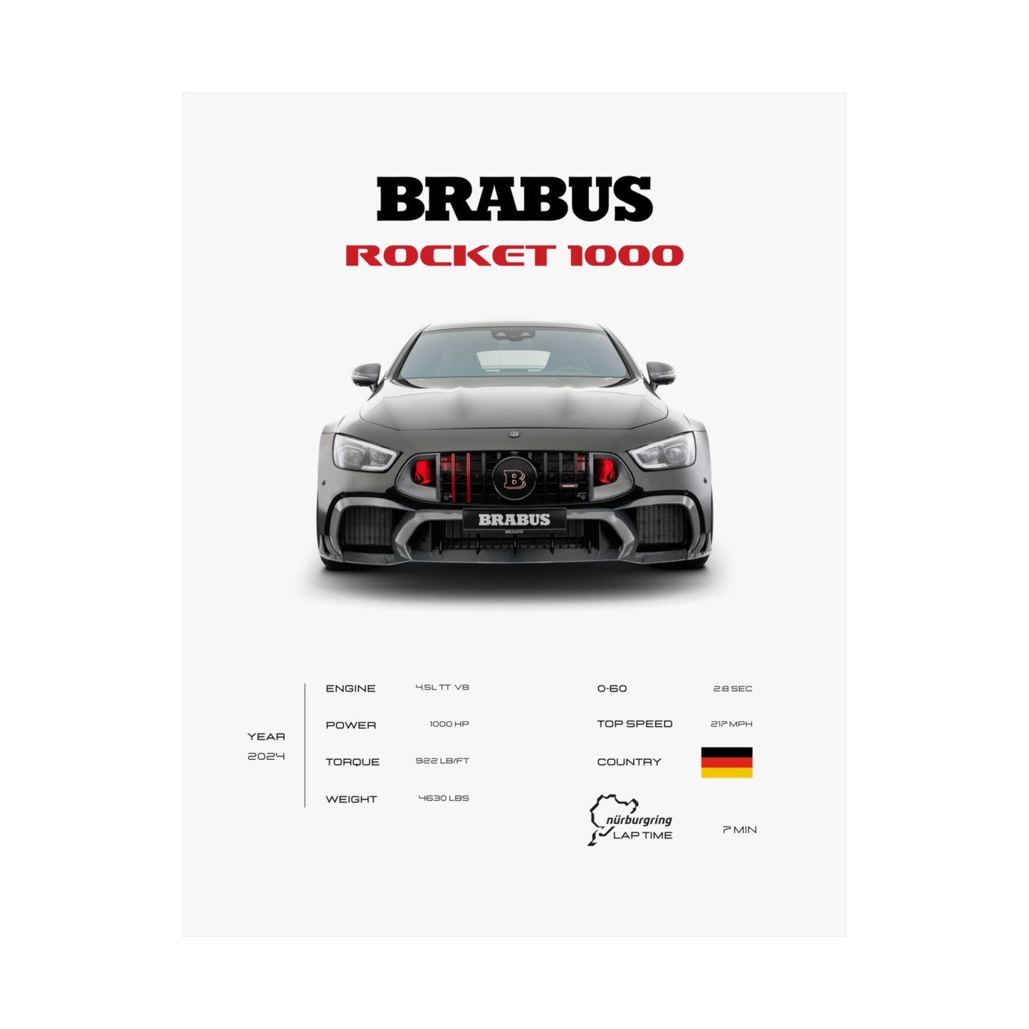 Brabus Rocket 1000 Poster