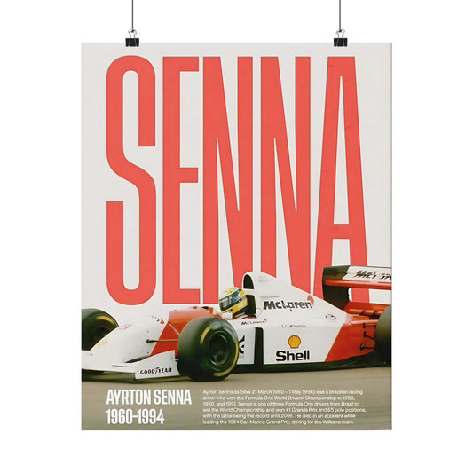 Senna McLaren F1 Poster
