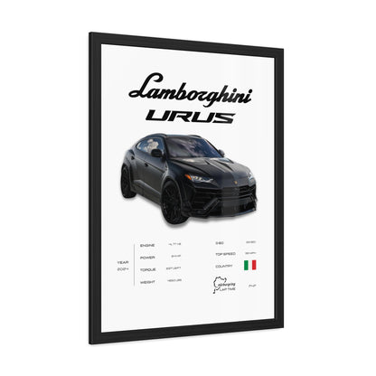 Lamborghini Urus Framed Poster