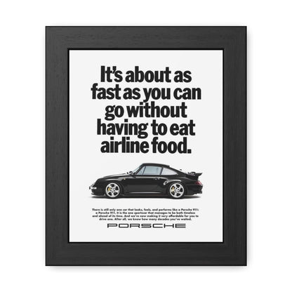 Vintage Porsche Ad Framed Poster
