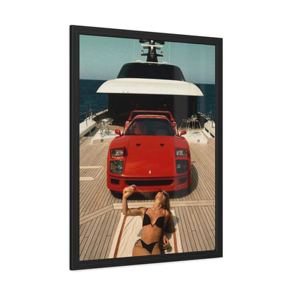 Ferrari F40 Yacht Framed Poster