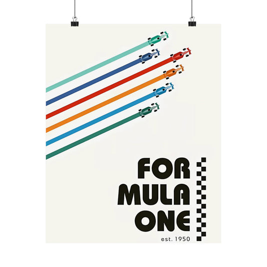 Vintage F1 Graphic Poster