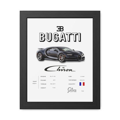 Bugatti Chiron Framed Poster