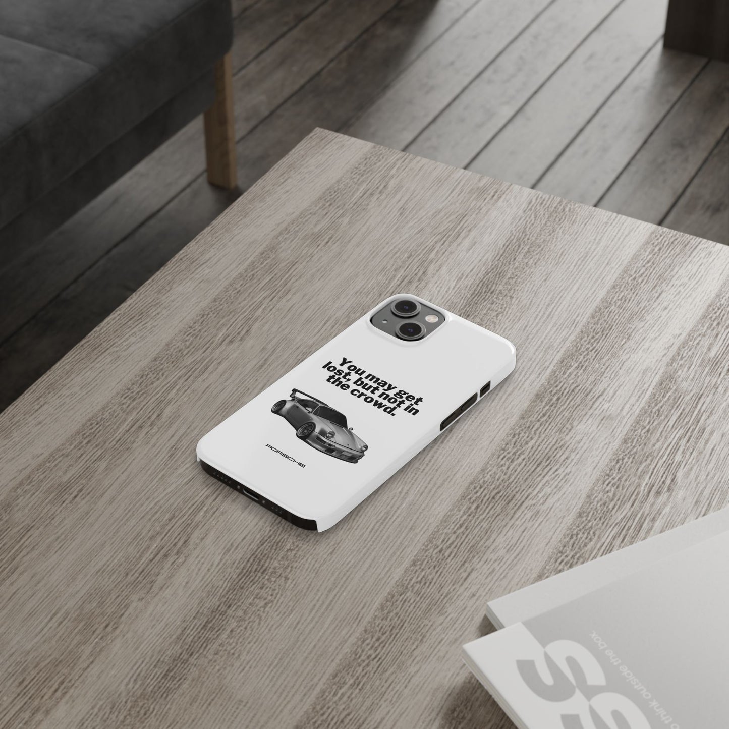 Lost In The Crowd iPhone Case - White