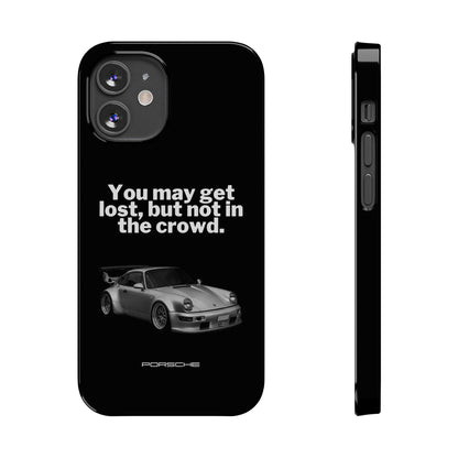 Lost In The Crowd iPhone Case - Black