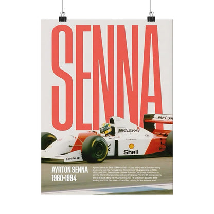 Senna McLaren F1 Poster