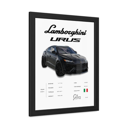 Lamborghini Urus Framed Poster