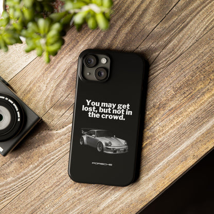 Lost In The Crowd iPhone Case - Black