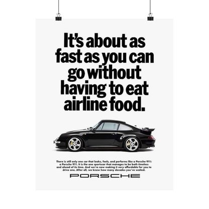 Vintage Porsche Ad Poster