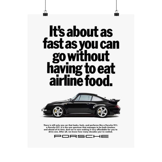 Vintage Porsche Ad Poster