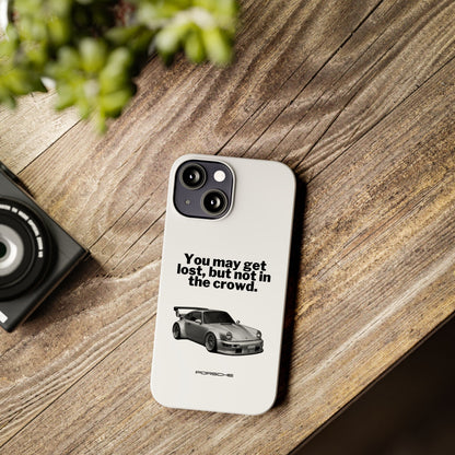 Lost In The Crowd iPhone Case - White