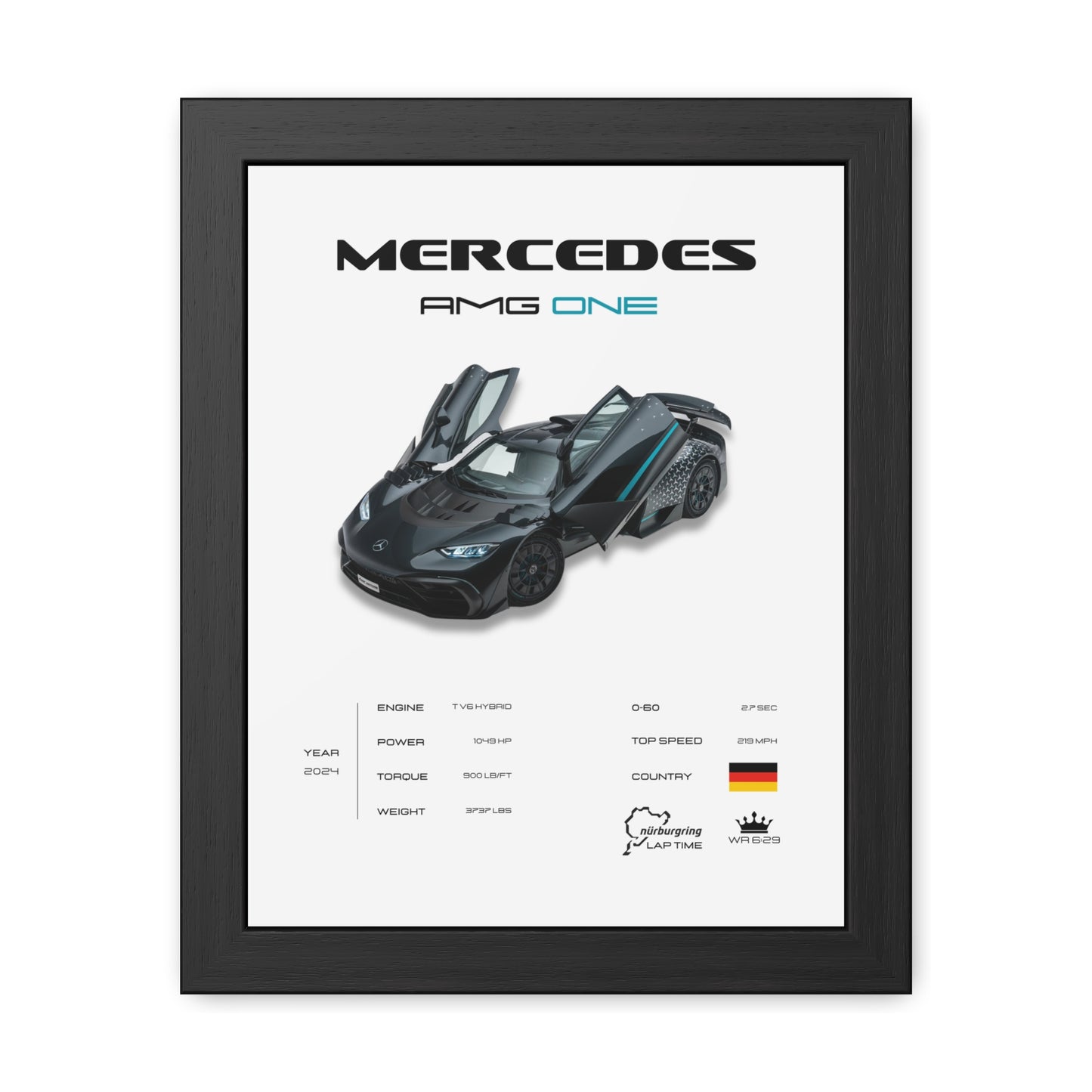 Mercedes AMG ONE Framed Poster