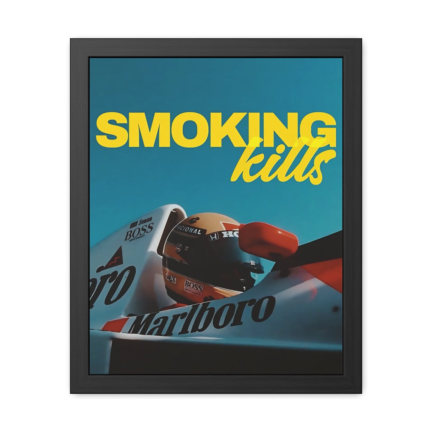 Smoking Kills Malboro Framed Poster