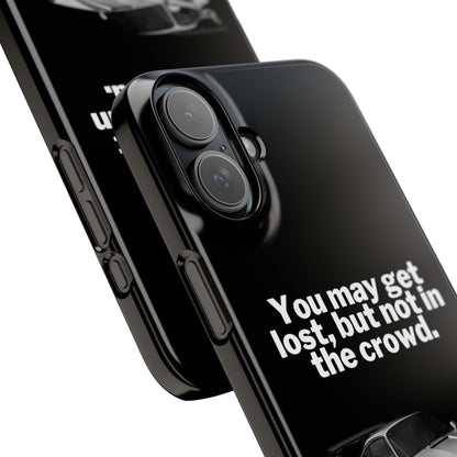 Lost In The Crowd iPhone Case - Black