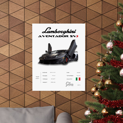 Lamborghini SVJ Poster