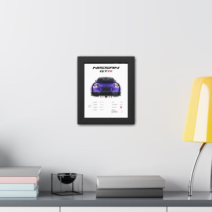 Nissan GTR Framed Poster