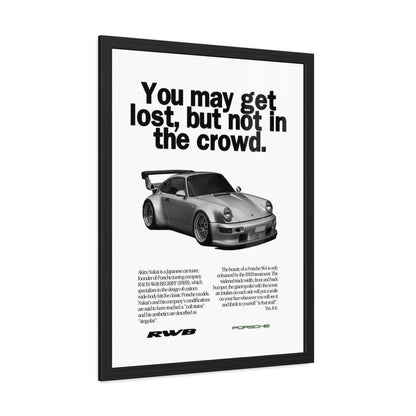 Vintage RWB Framed Poster