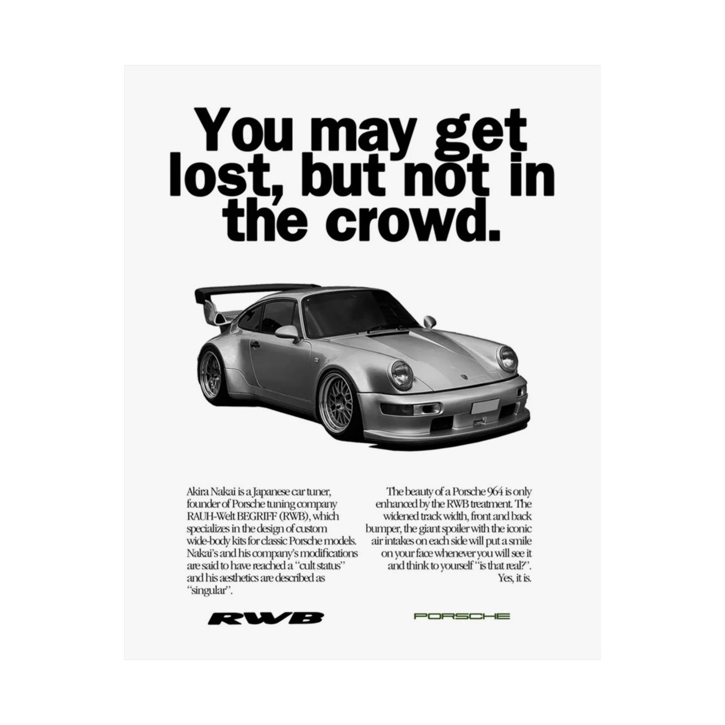 Vintage RWB Poster