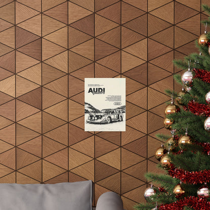Audi S1 Vintage Rally Poster