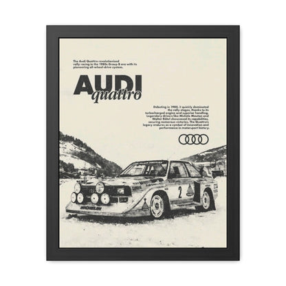 Audi S1 Vintage Rally Framed Poster