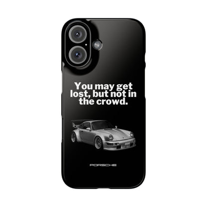 Lost In The Crowd iPhone Case - Black