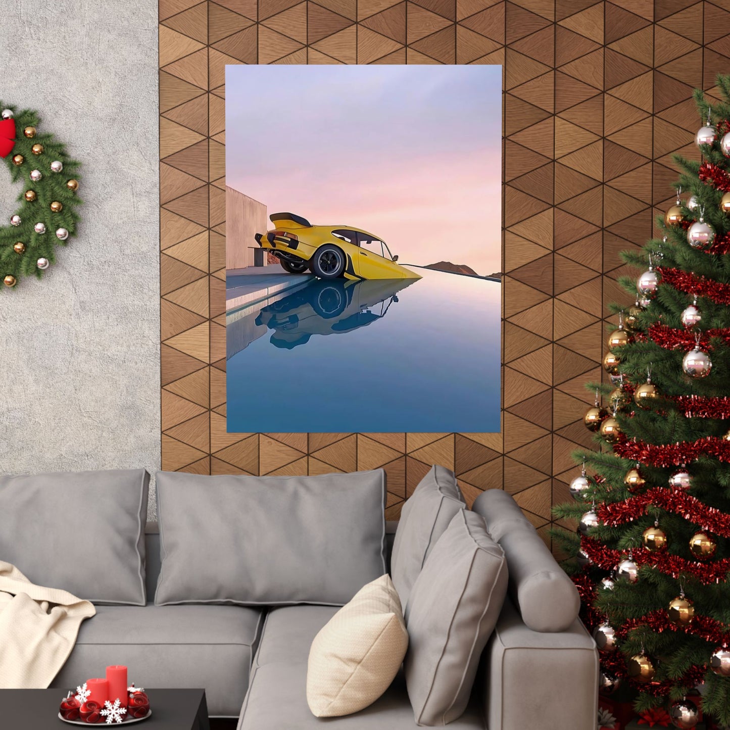 Pool Porsche Poster