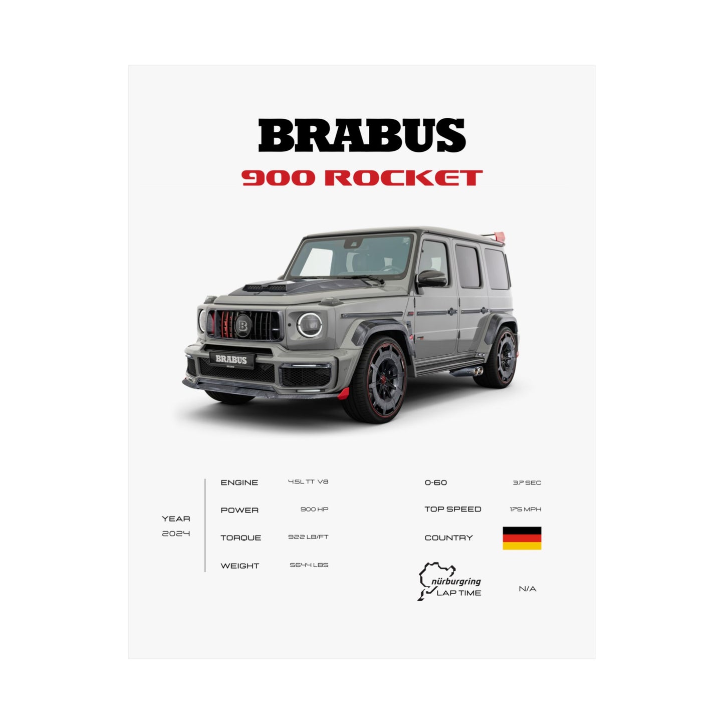 Brabus 900 Rocket Poster