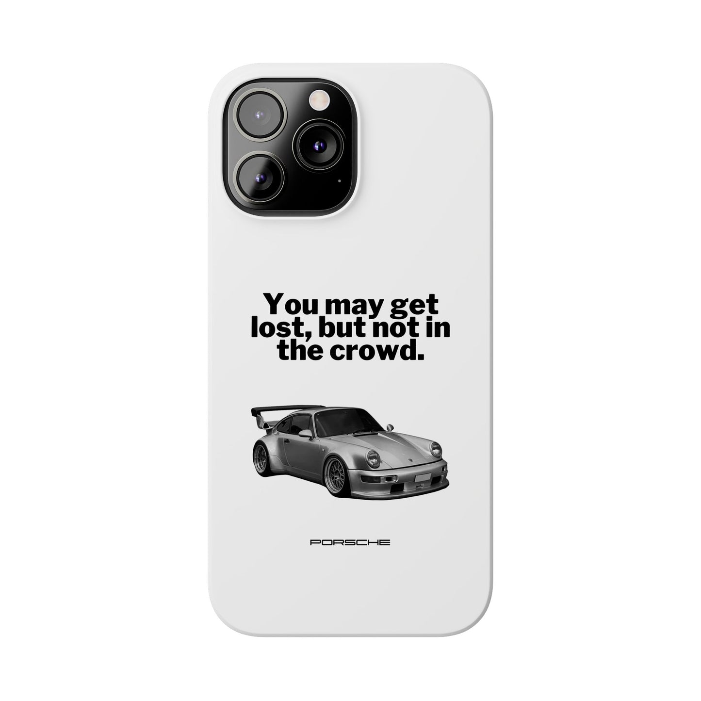 Lost In The Crowd iPhone Case - White