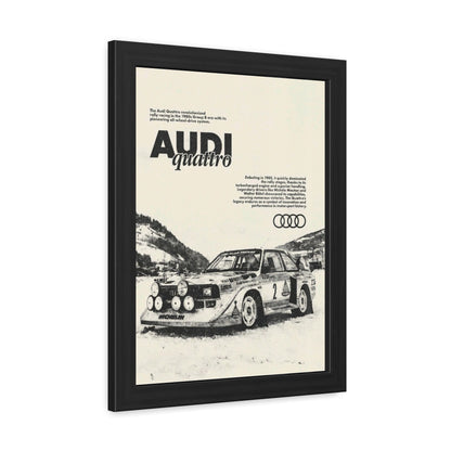Audi S1 Vintage Rally Framed Poster