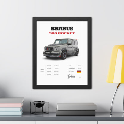 Brabus 900 Rocket Framed Poster