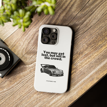Lost In The Crowd iPhone Case - White