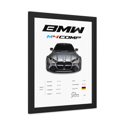 BMW M4 Competition Framed Poster