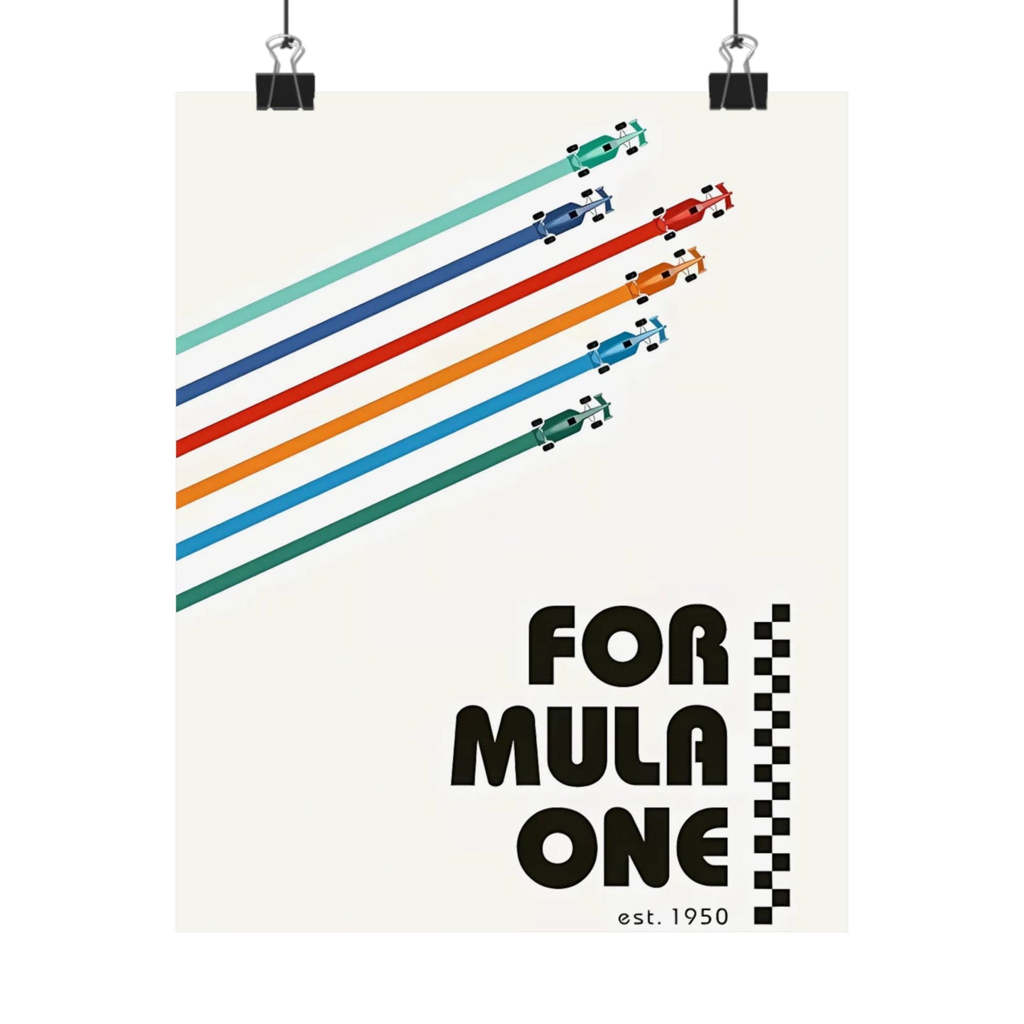Vintage F1 Graphic Poster