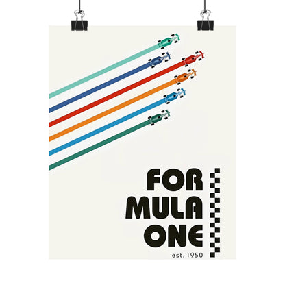 Vintage F1 Graphic Poster