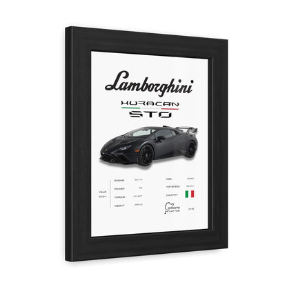 Lamborghini Huracan STO Framed Poster