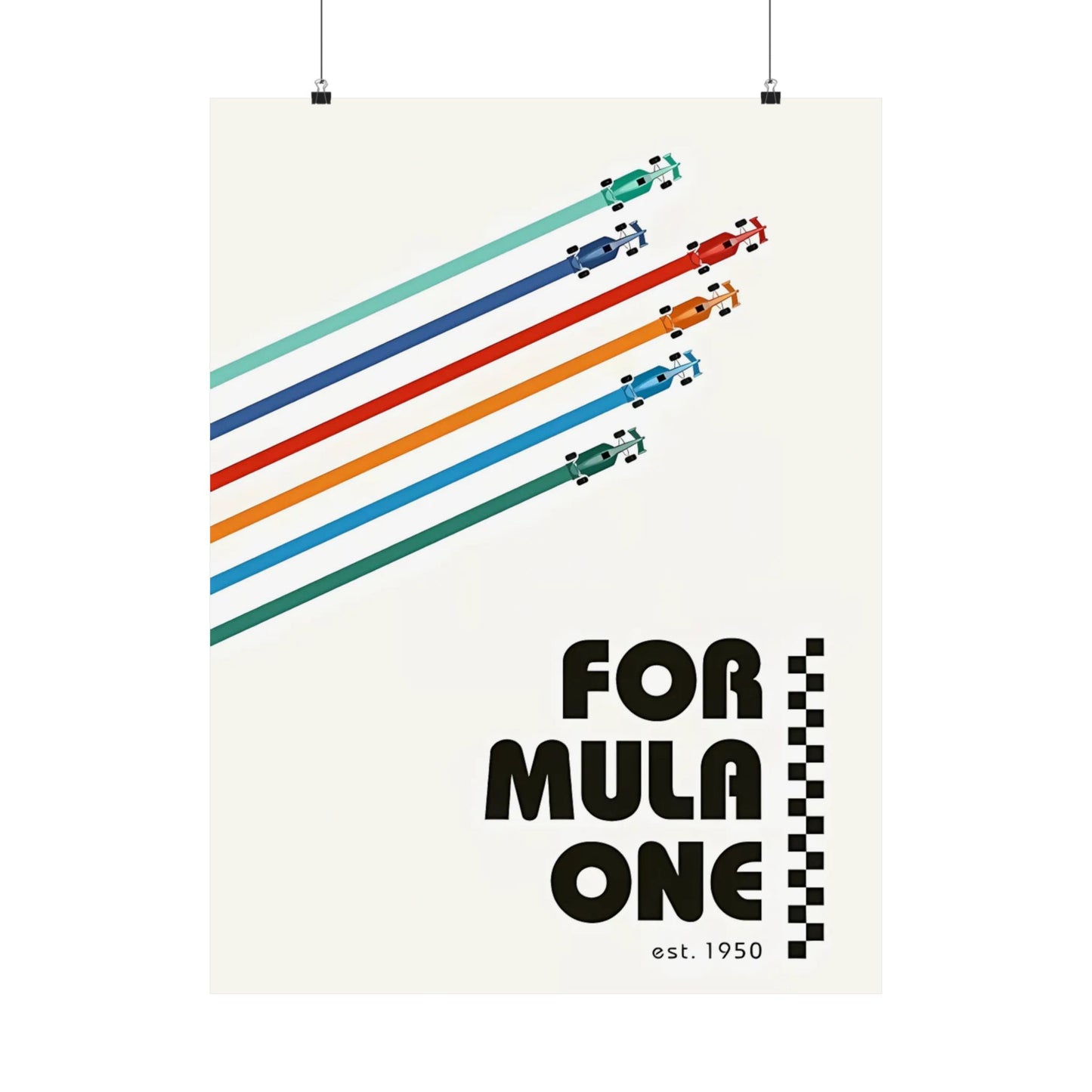 Vintage F1 Graphic Poster