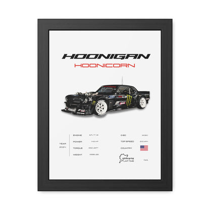 Hoonigan Hoonicorn Framed Poster