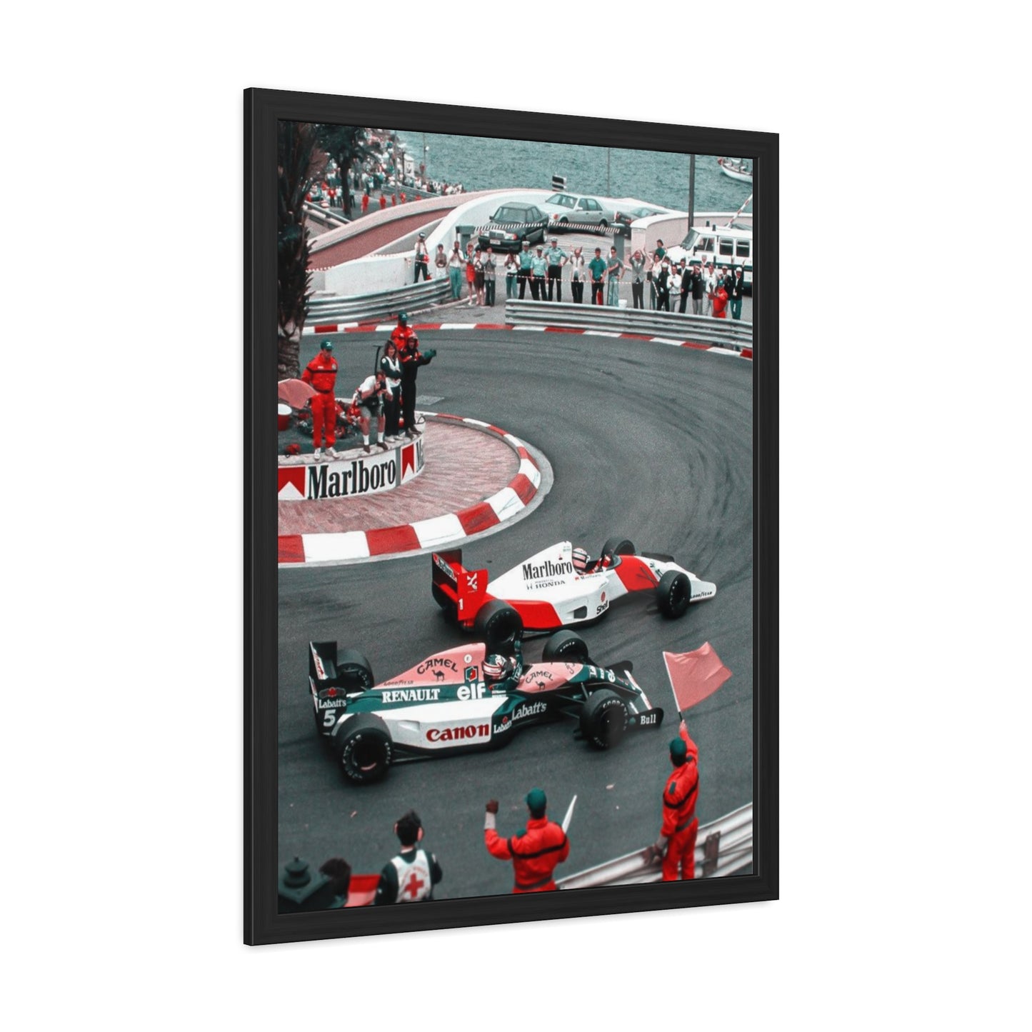 Vintage Monaco F1 Framed Poster