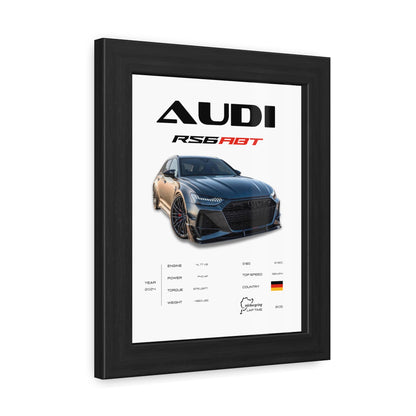 Audi RS6 ABT Framed Poster