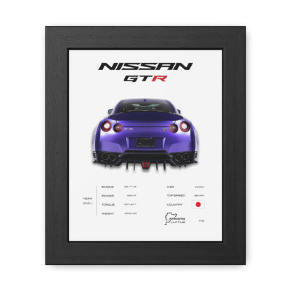 Nissan GTR Framed Poster