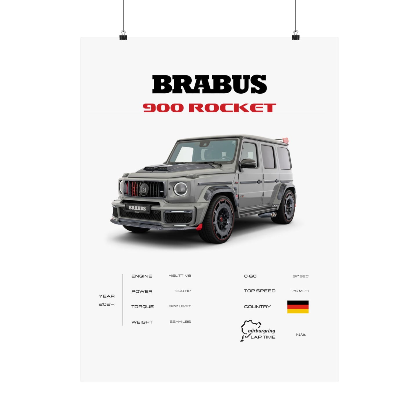 Brabus 900 Rocket Poster