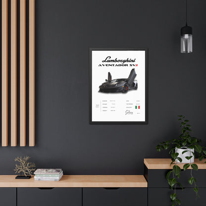 Lamborghini SVJ Framed Poster