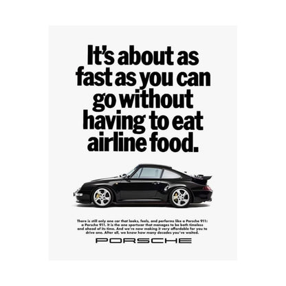 Vintage Porsche Ad Poster